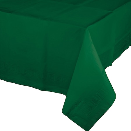 Touch Of Color Hunter Green Paper Tablecloth, 108"x54", 6PK 713124